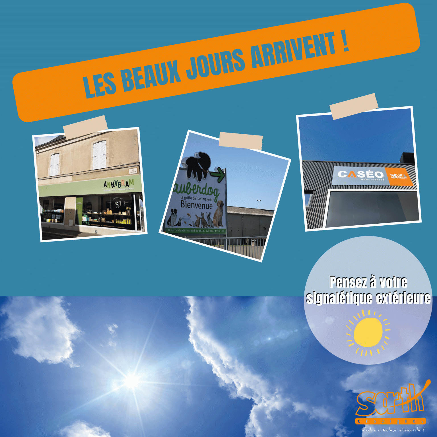 Les beaux jours arrivent, pensez à la publicité extérieure ! - Sarth ...